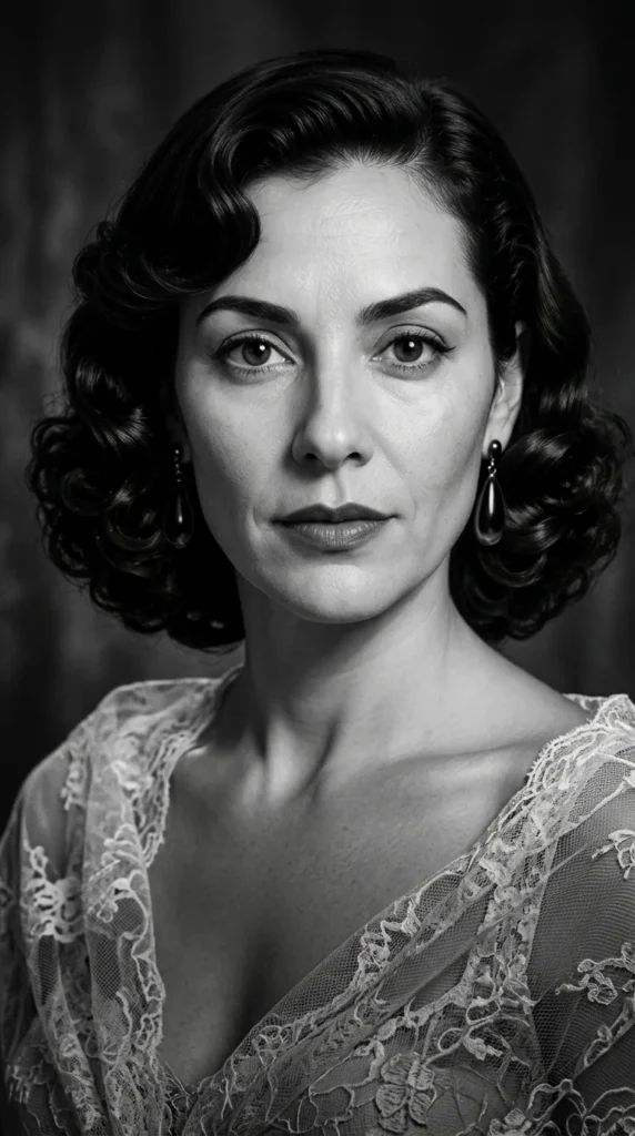 Black-and-white portrait of Rita